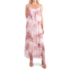 NEW GIGI MODA venus floral maxi dress in pink